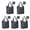 Pioneer Flower Floral-1, variant on 5 Pack Foldable Shopping Bag,Pioneer Flower Floral Print Pattern Reusable Grocery Bags with Pockets,Large Reusable Tote Bags with Handles Waterproof & Lightweight