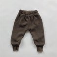 thumbnail image 5 of FYDUU Toddler Boys Casual Jogger Pants for Kids Outdoor Winter Trousers Elastic Waist Comfy Sweatpants with Pockets School Daily Wear Stylish Slacks 3-4 Years, 5 of 5