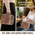 thumbnail image 2 of FOR U DESIGNS Leopard Print Bible Cover for Women Men Lightweight Bible Holder Case Reusable Bible Carrier Tote Bag Bible Protective with Handle and Zipper, 2 of 7