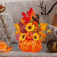 thumbnail image 4 of Calabaza de Halloween, modelo de calabaza falsa, adorno de calabaza artificial decorativo, decoración de Halloween para escritorio, hogar, regalos Estilo A, 4 of 5