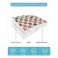 thumbnail image 4 of Quilt King Size Bedding Set, Colorful Checkered Reversible Summer Quilt 3 Pieces, Vintage Plaid Grid Geometric Beige Lightweight Bedspreads Coverlets with 2 Pillow Shams for All Seasons, 4 of 5