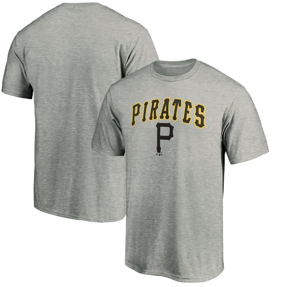 Men's Heather Gray Pittsburgh Pirates Cooperstown Collection Wahconah T-Shirt