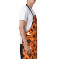 thumbnail image 3 of Pofeuu Retro Halloween Print Waterproof Apron with Pockets Adjustable Cooking Aprons Kitchen Bib for Baking Household Cleaning, 3 of 8