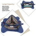thumbnail image 3 of Angelkiss Hobo Shouder Purses for Women Crossbody Bag with Adjustable Long Straps Ultra Soft with Multiple Pockets, 3 of 5
