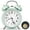 Green-A, variant on Super Loud Alarm Clock for Heavy Sleepers, 4 inches Twin Bell Alarm Clock with Backlight, Silent Non-Ticking & Luminous dial, Digital Alarm Clocks for Kids, Adults, Bedrooms, Silver