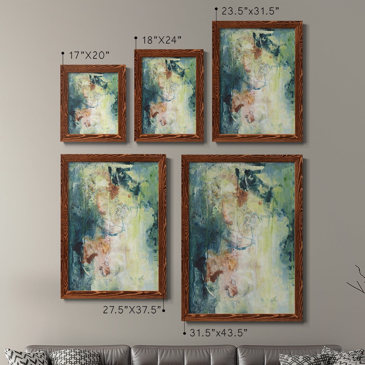 Nature's Elements I - Premium Framed Canvas 2 Piece Set - Ready to Hang