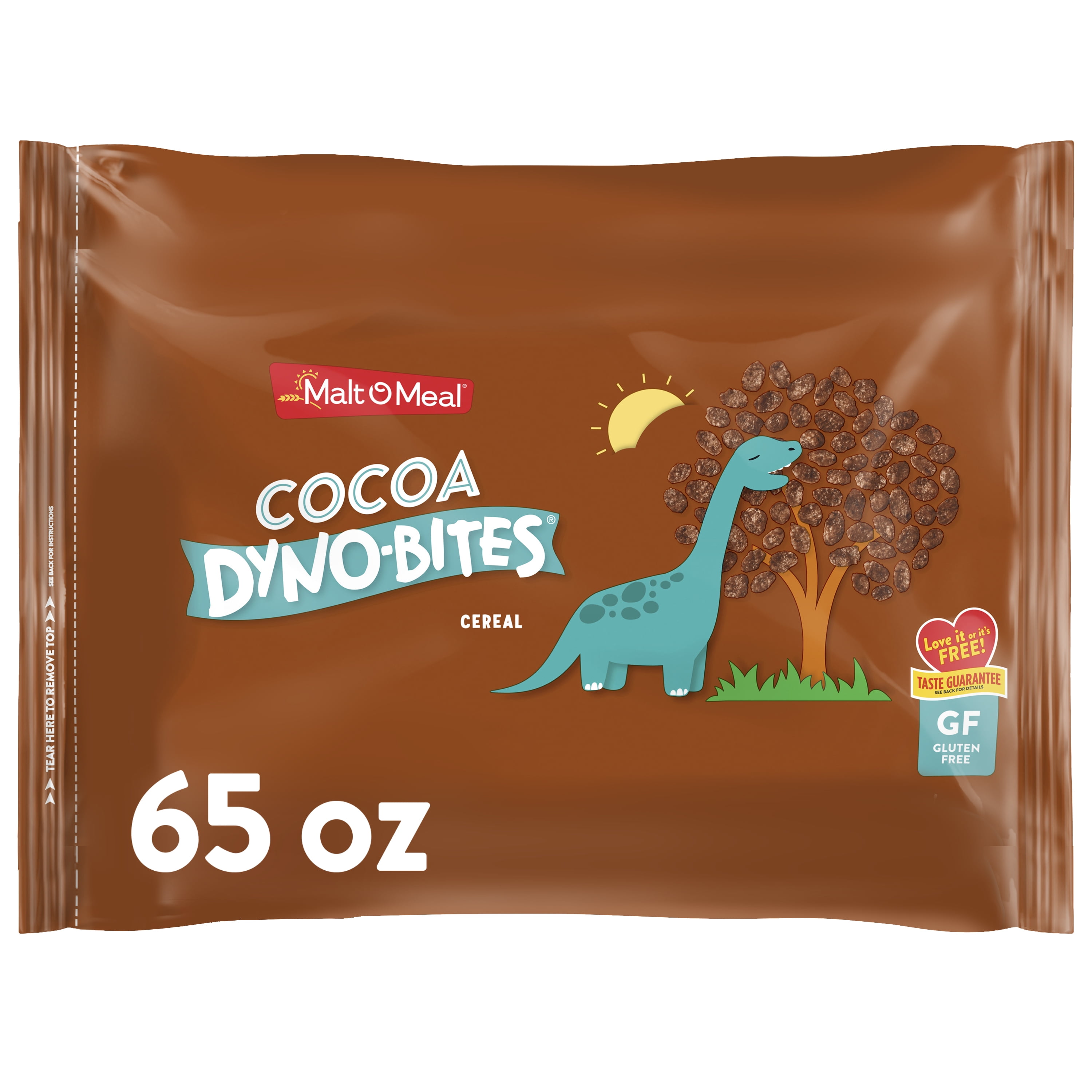 MaltOMeal Cocoa Dyno Bites Gluten Free Breakfast Cereal, 65 OZ Resealable Cereal Bag