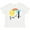 AA-White, variant on I'm 4 Fourth Birthday Sun Rainbow Boys or Girls Toddler T-Shirt