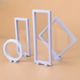 thumbnail image 2 of Shisuyan 3D Floating Frame Shadow Box Display Case Coin Box Jewelry Display Show Case with Base 11x30cm (White), 2 of 8