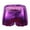 Purple, variant on Lovskoo Men's 2024 Shinny Underwear Boxer Briefs Casual Solid Breathable Low Waist Buttock Lift Underpants Boxers Shorts Purple XL