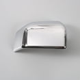 thumbnail image 4 of Chrome Car Rearview Mirror Cover Trim Skull Cap Frame with Carbon Fiber Style Design, 4 of 9