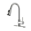 Vigo Pull-Out Spray Kitchen Faucet with Deck Plate, Chrome