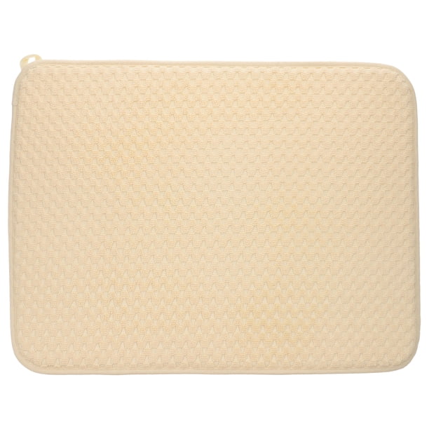 Tapete de secado de cocina, tapete de microfibra absorbente de agua, tapete de secado de cubiertos resistente al calor