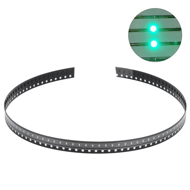 SMD LED, Tiny SMDS Diodes 0603 Electronics Elements For DIY For PCB Emerald