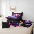 thumbnail image 6 of Manfei 3D Print Axolotl 7-Piece Twin Bedding,Ocean Animal Bedding Comforter Set,Black Reversible, 6 of 7