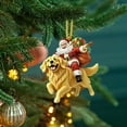 thumbnail image 6 of YIKA 2D Decoration Festive Santa Claus Acrylic Hanging Ornament Suitable For Home And Christmas Gift Dec Christmas Decorations A, 6 of 6