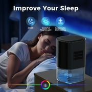 KLOUDIC 33Oz Dehumidifier Small Dehumidifiers for Room 280sq.ft with Auto-off, 7 Colors LED Light