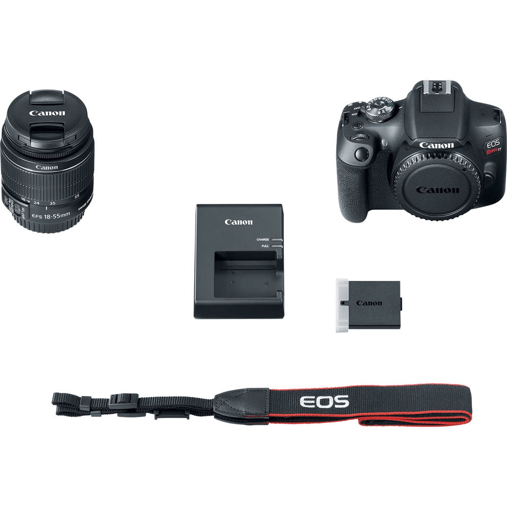 Canon EOS Rebel T7 DSLR Camera with 18-55mm Lens Bundle: SanDisk