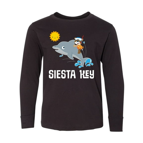 Inktastic Siesta Key Florida Vacation Long Sleeve Youth T-Shirt