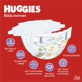 thumbnail image 2 of Baby Diapers Size 6 (35+ lbs), 44 Ct, Huggies Little Movers (Pack of 14), 2 of 8