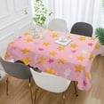 thumbnail image 2 of Yayeee Tablecloths 60" x 60" Rectangle Wrinkle Resistant Party Table Cover, Gradient Pink Stars, 2 of 8