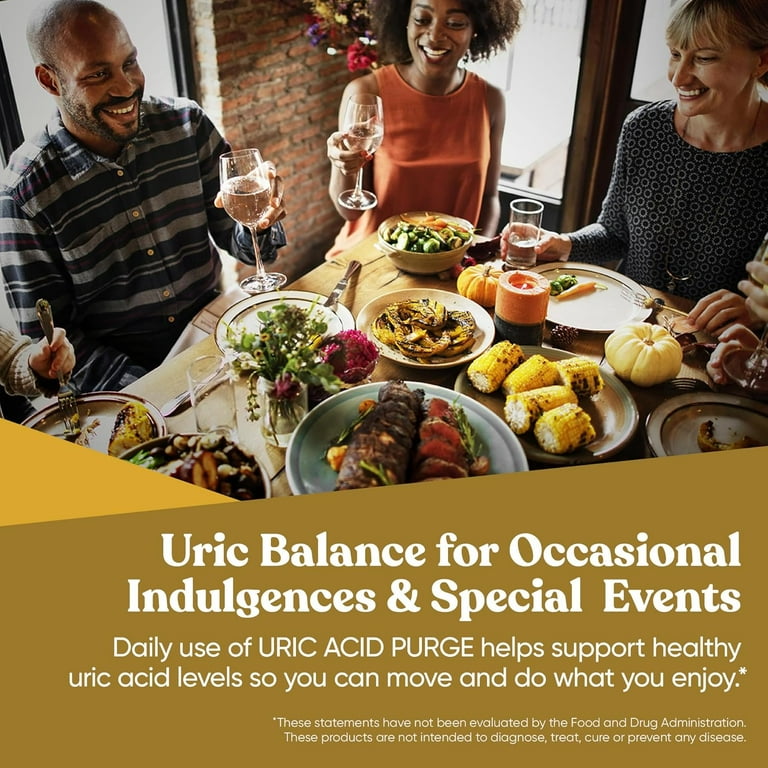 Purge! Uric Acid Flush – Eat & Drink What You Want – Detox and Cleanse with Celery Seed Extract, Tart Cherry & Chanca Piedra for Effective Joint Support & Active Mobility – 60 Soft Vegan Capsules