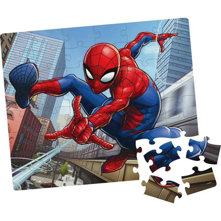 Spider-man 50 Piece Puzzle 5 x 7 in Metal Travel Container