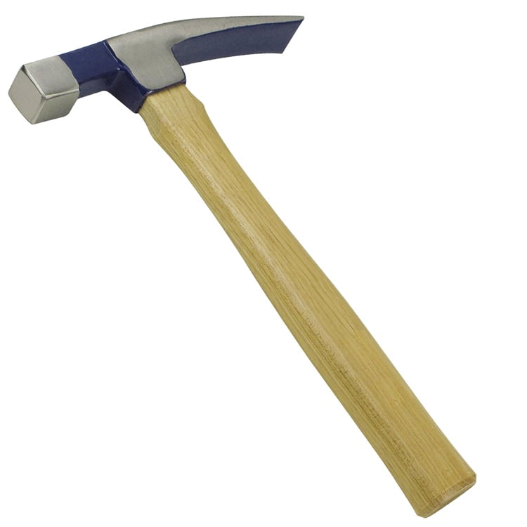Kraft Tool BL333 3-Pound Stone Mason's Hammer – Forged Steel Head With 16" Handle, For Trimming & Splitting Stone