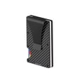 thumbnail image 2 of Billetera tarjetero  hombre alumino con clip carbono elastico negro, 2 of 4