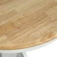 thumbnail image 6 of TMS Hermitage 40" Round Indoor Dining Table, Natural/White, 6 of 7