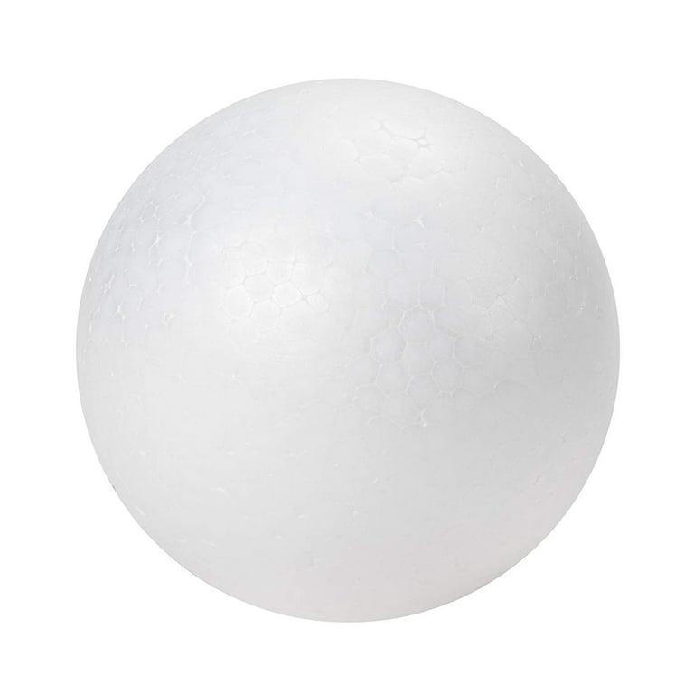 4 Inch Foam Balls for Crafts - 12 Pack Round White Polystyrene Spheres for  DIY Projects, Ornaments, School Modeling, Drawing 