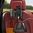 thumbnail image 7 of Car Phone Holder Cup Holder Multi-Functional Portable Water Bottle Hanger, Seat Back Organizer with Storage Hooks for Phone Drinks Small Items, Car Seat Storage Bag, 7 of 7