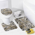 thumbnail image 4 of Abstract Oil Painting Shower Curtain Sets with Rugs 4 Piece Rustic, 4 of 8