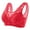 Red, variant on Darzheoy Bras for Women No Underwire Women's Sexy Underwear Thin And Comfortable Lace Adjustable Droop Back Wrap Up Wirefree Bra 38/85