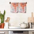 thumbnail image 5 of Boho Kitchen Hand Towels Decor Set of 2 Bohemian Orange Kitchen Dish Towels Soft Absorbent Hand Towels for Bathroom Holiday Home Decor 18x26 Inch, 5 of 6