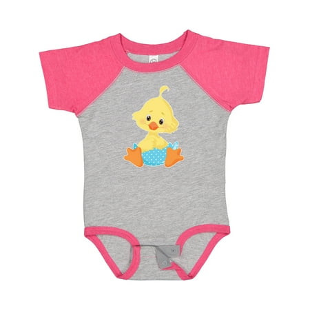 

Inktastic Cute Easter Chick in Blue Easter Egg Gift Baby Boy Bodysuit