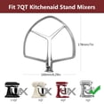 thumbnail image 2 of Batidor Plano LETOMS para Batidoras KitchenAid de 7QT con Elevación de Tazón, Accesorios de Paleta de Acero Inoxidable para KitchenAid, Apto para Lavavajillas, 2 of 7