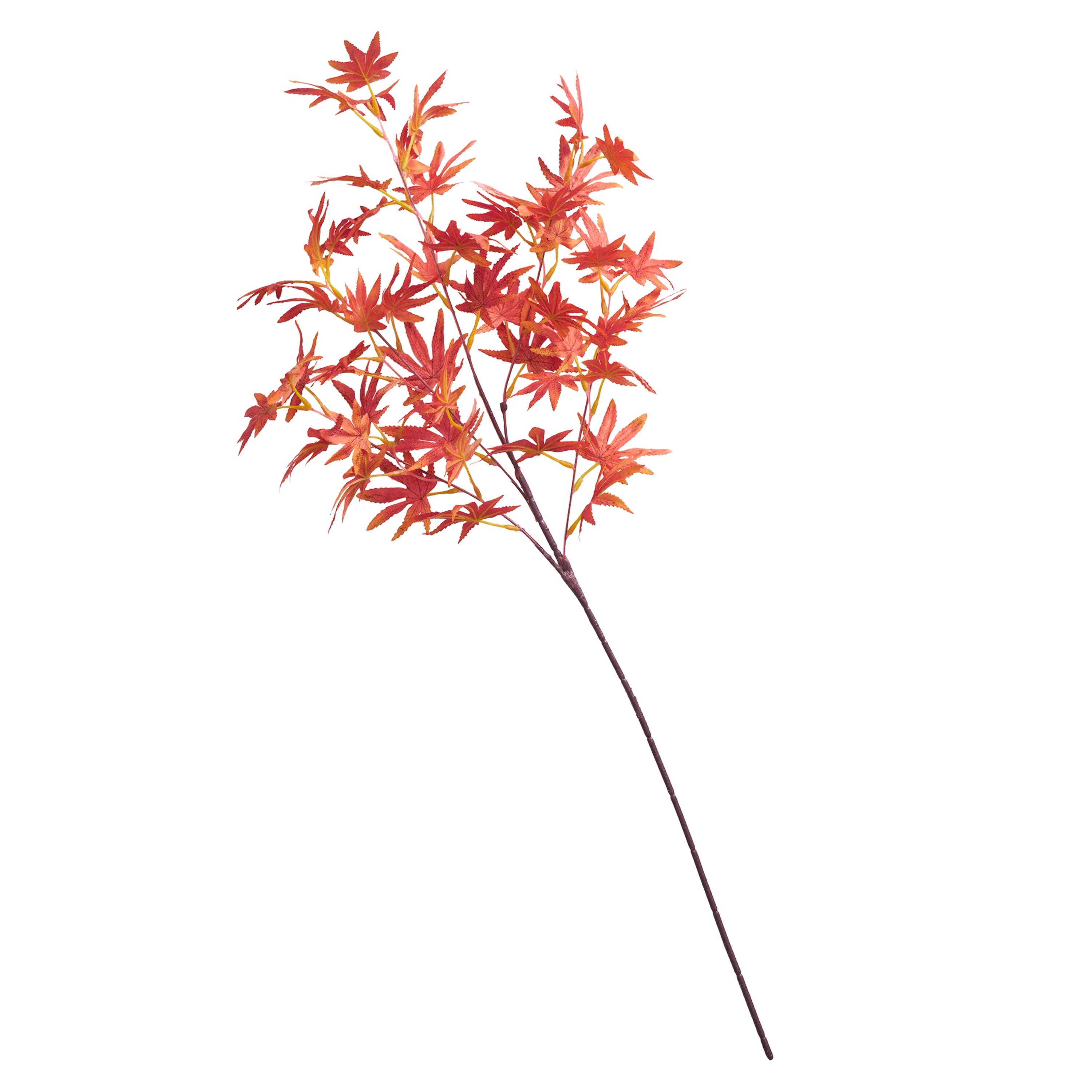 Mainstays 32 in Indoor Orange Maple Leaf Artificial Stem