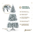 thumbnail image 3 of Arbol de Navidad Pino Navideño Frondoso Esquimal Nevado, 2.20m 1800 Ramas, 3 of 5