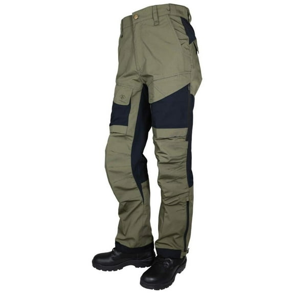Tru-Spec 1437 24-7 Men's Xpedition Pants, Rip-Stop, Green and Black