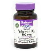 Bluebonnet Nutrition Natural Vitamin K2 -- 100 Mcg - 50 Vegetable Capsules