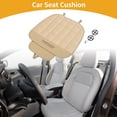 thumbnail image 2 of Ofertas Únicas 1 Pc 49.5x57cm Cojín Universal para Asiento de Automóvil - para Protección de Asiento de Conducción en Viajes en Coche Antideslizante - Cuero Sintético Suave Beige, 2 of 7