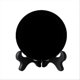 thumbnail image 1 of High Quality Natural Black Obsidian Scrying Mirror Healing Crystals Stone Round Plate Mirror Home D, 1 of 5