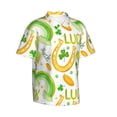 thumbnail image 2 of Bixox Men's Hawaiian Shirts Men's St Patrick's Day1 Print Short-Sleeve Shirt-Medium, 2 of 8