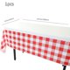 thumbnail image 3 of Penkiiy Pink Gingham Party Suministros Pink Gingham Platos de papel y servilletas Pink Platos a cuadros desechables Pink y blanco Plaid Party Decoración para cumpleaños Familia Otoño Picnic BBQ Party, 3 of 6