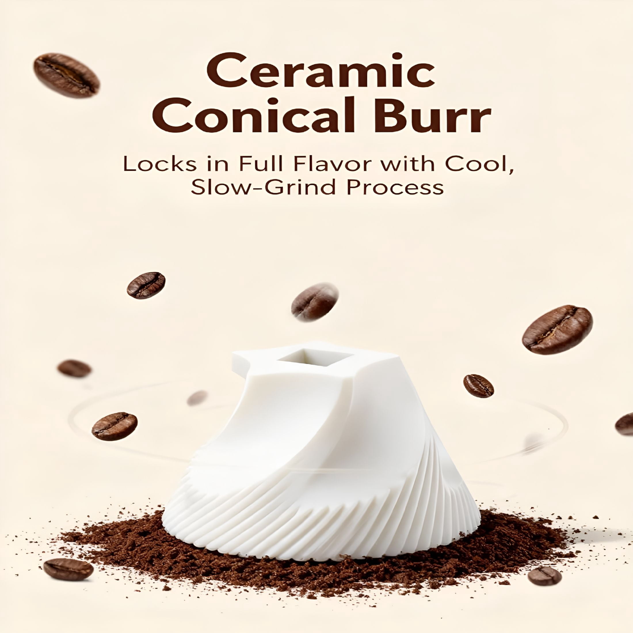 CURYMAY 2026 New Mini Manual Coffee Grinder - 56 External Grind Settings,Stainless Steel Body & Crank,Ceramic Burr,Portable Hand Grinder for Travel,Camping,Home Brewing - Wood Grain