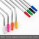 thumbnail image 4 of Popular! 5Pcs Metal Straw Silicone Tips IN Wide(8mm Outer Diameter) Food Grade Rubber Straw Covers Elbow Straw Replacement Tip For Stainless Steel, 4 of 4