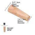 thumbnail image 2 of Patas de madera rectas para muebles de 5 pulgadas, patas de mesa redondas de madera natural de 4 piezas La Vane con tornillos y protector de piso para muebles de bricolaje, sofá, sillón, cama, silla, 2 of 5