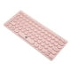 thumbnail image 2 of Teclado con cable de 78 teclas, portátil, mini, de alta fiabilidad, pulsación silenciosa, con conector USB. Rosa, 2 of 9