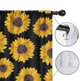 thumbnail image 4 of Blackout Kids Curtains,Black Yellow Sunflower Pattern Childrens Insulated Curtains Set Of 2,Bedroom Essentials,Toddler Room Decor 42"x63", 4 of 5